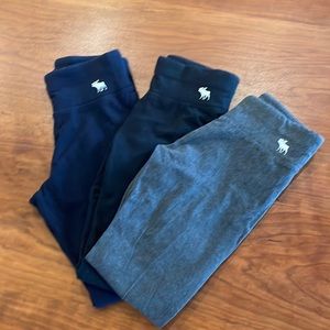 Abercrombie kids leggings 3 pairs size 7/8